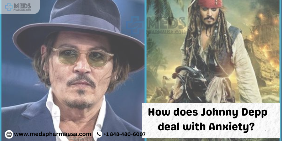 How does Johnny Depp deal with Anxiety?